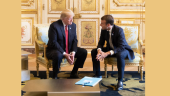 President Donald J. Trump and French President Emmanuel Macron, credit : Trump White House Archived | flick