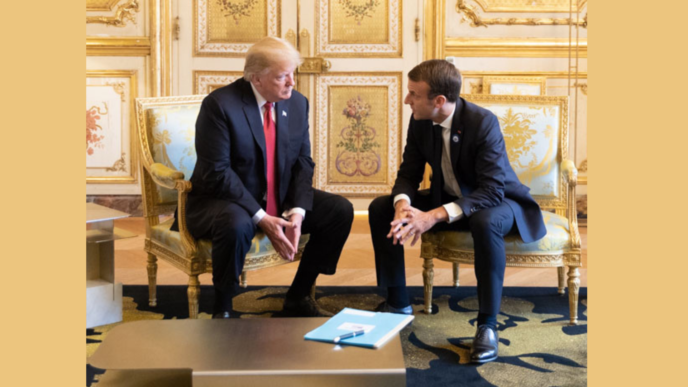 President Donald J. Trump and French President Emmanuel Macron, credit : Trump White House Archived | flick