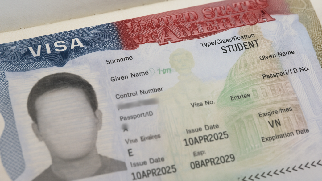 un visa étudiant des États-Unis Crédit : Image éditoriale générée.