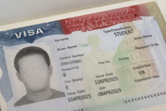 un visa étudiant des États-Unis Crédit : Image éditoriale générée.