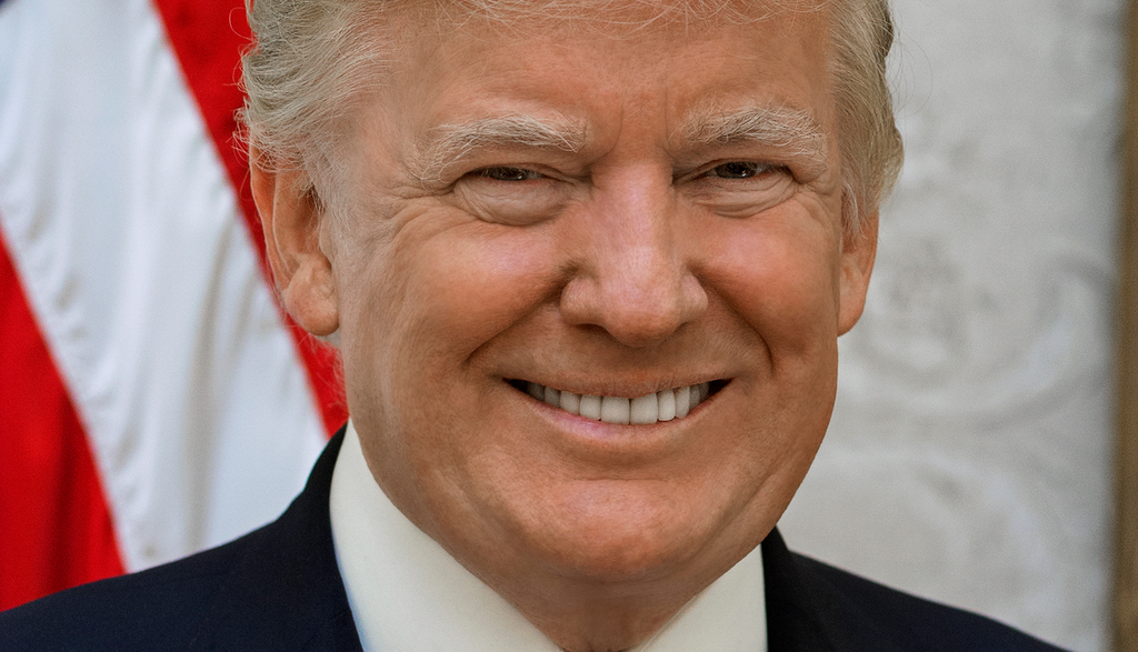 Le président Donald Trump pose pour son portrait officiel à la Maison Blanche, à Washington, D.C., le vendredi 6 octobre 2017. (Photo officielle de la Maison Blanche par Shealah Craighead)