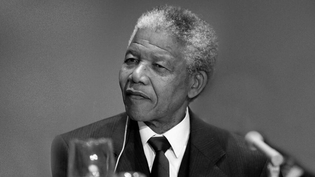 Nelson Mandela, the former President of South Africa, addresses a press conference at UN Headquarters in New York in December 1991. Credit: UN Photo/John Isaac