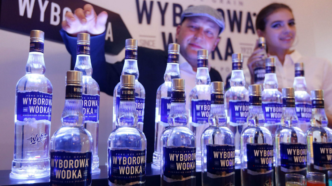 Bouteilles de vodka, Pologne, 2015. © Sipa.