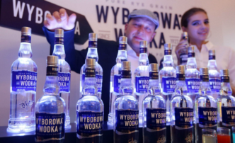 Bouteilles de vodka, Pologne, 2015. © Sipa.