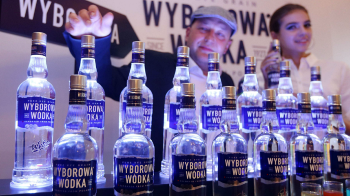 Bouteilles de vodka, Pologne, 2015. © Sipa.