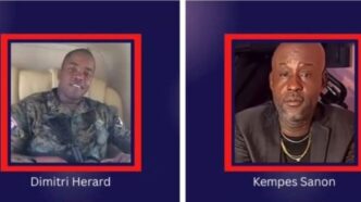 L’ancien chef de l’USGPN, Dimitri Hérard, et Kempes Sanon, chef du gang de Bel-Air, sont sanctionnés par les États-Unis pour leur soutien à la coalition Viv Ansanm, le 17 octobre 2025. Crédit : Ambassade des États-Unis en Haïti / Compte X officiel