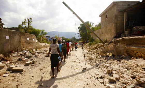 MINUSTAH Le séisme de 2010 a fait des centaines de milliers de victimes et causé d'importants dégâts à travers la capitale d'Haïti, Port-au-Prince (photo d'archives).
